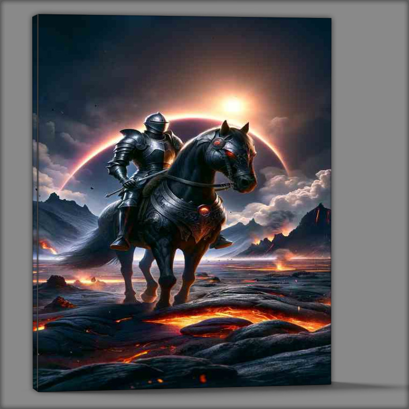 Buy Canvas : (Eclipse Cavalier Lava Fields Patro)