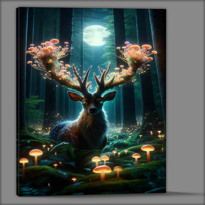 Buy Canvas : (Forest Sentinel Luminous Fungi Guard)