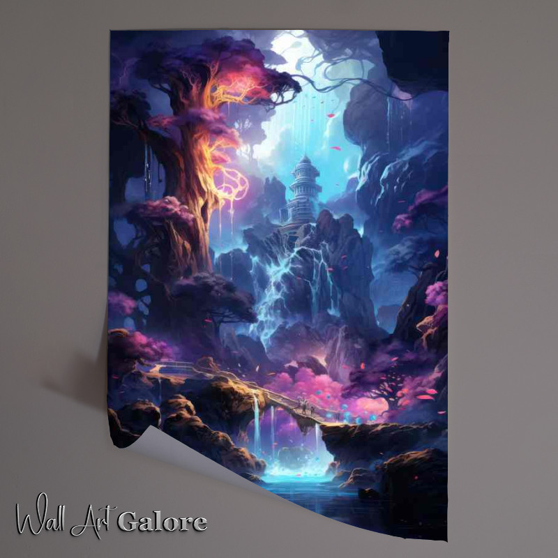 Buy Unframed Poster : (Kaleidoscopic Kingdoms Living in Luminous Lore)