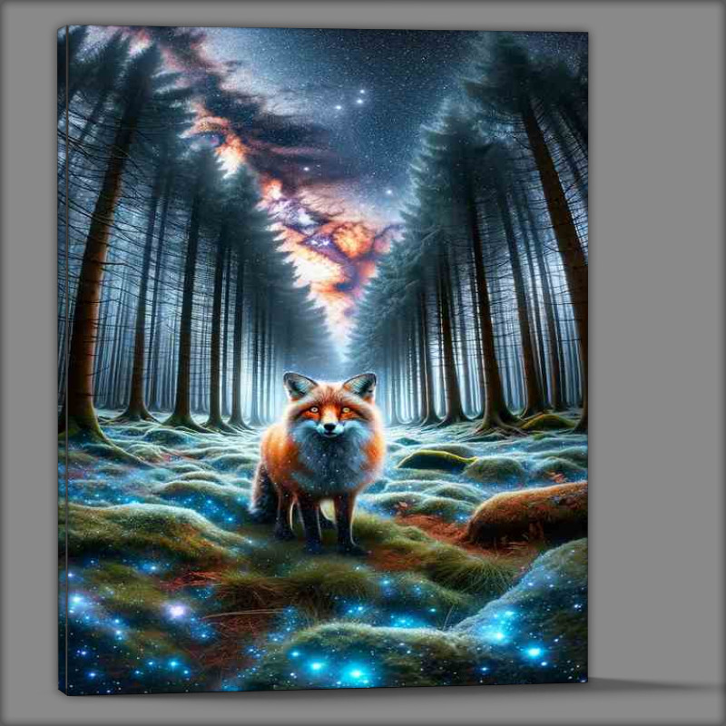 Buy Canvas : (Interstellar Fox Among Starry Trees)