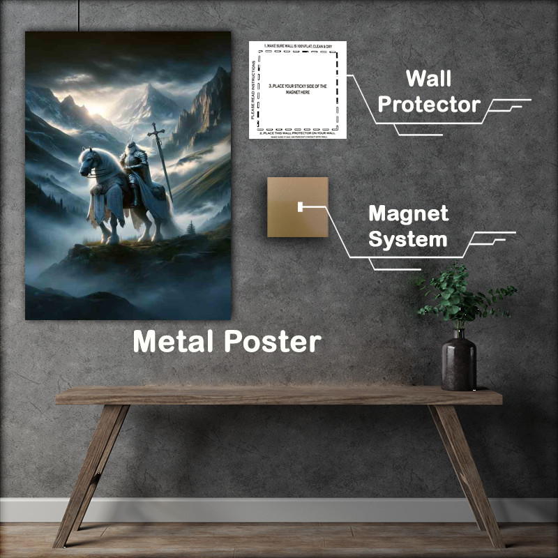 Buy Metal Poster : (Mystic Knight Mountain Mist Encounter)