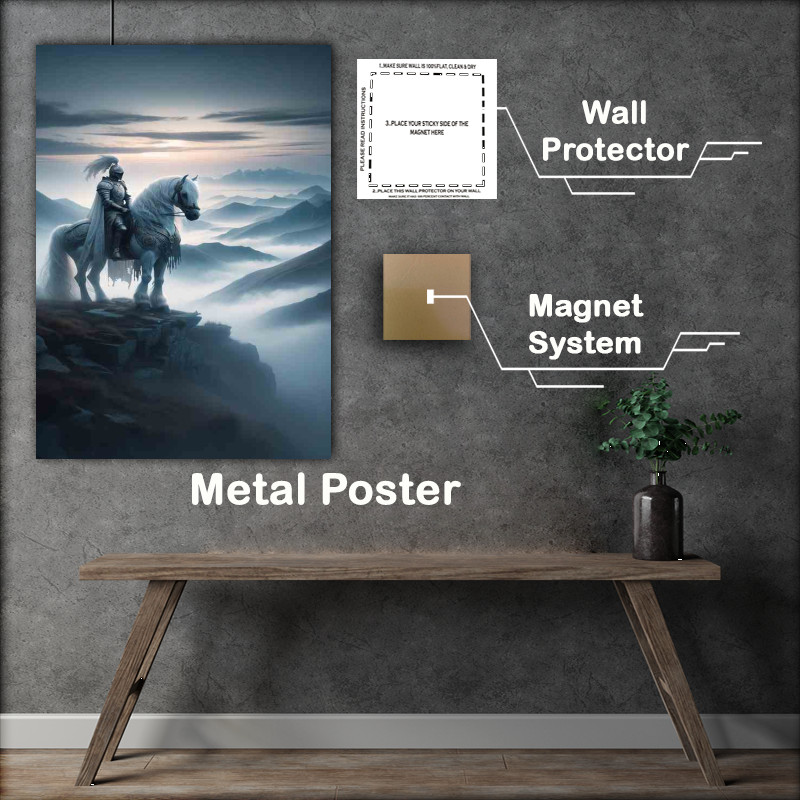 Buy Metal Poster : (Mystic Knights Quest through Misty Mountain on the edge)