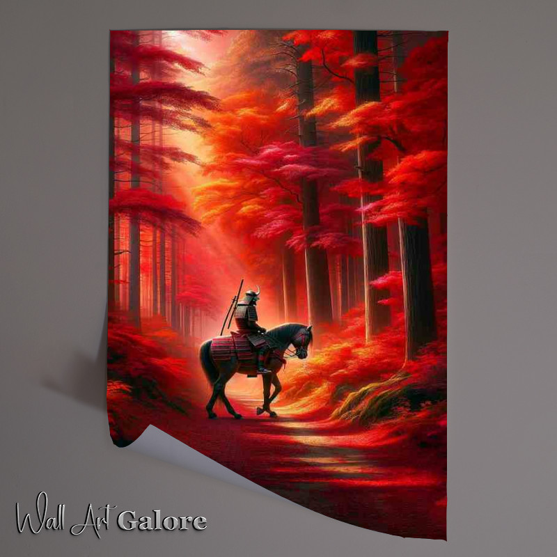 Buy Unframed Poster : (Samurai Journey through Crimson)