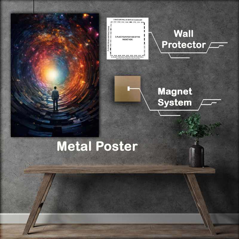 Buy Metal Poster : (Neon Narnia Into the Glowing Grove)