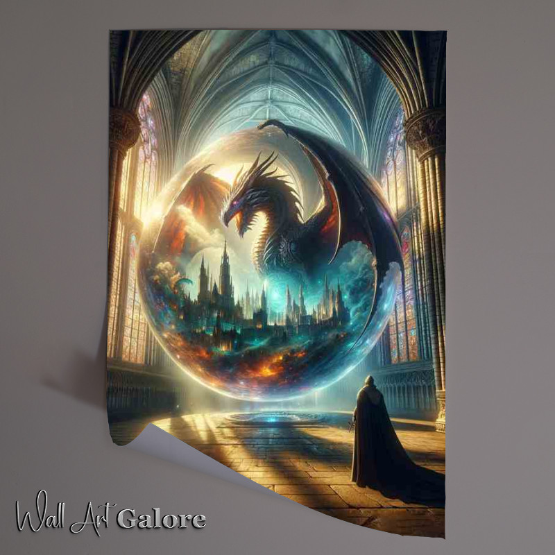 Buy Unframed Poster : (Ancient Wyrm Crystal Spheres Guardian)