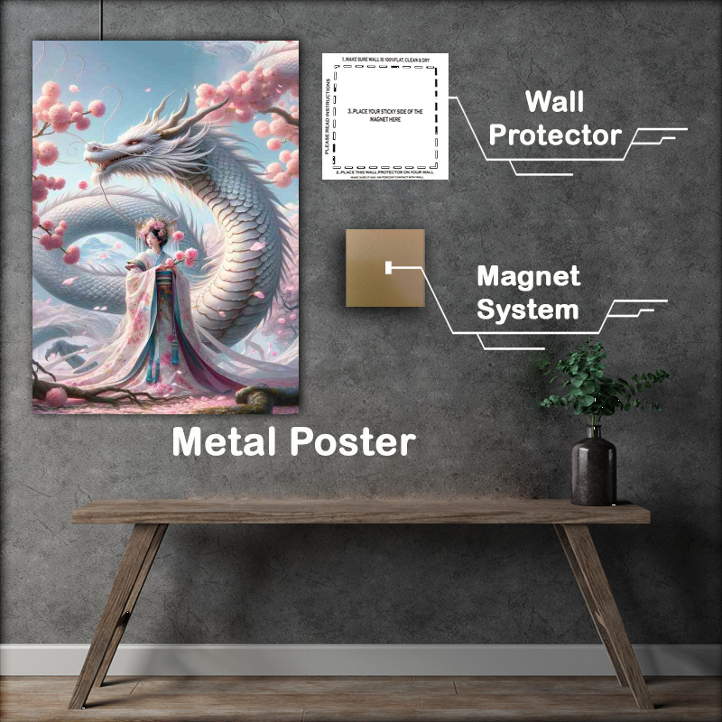 Buy Metal Poster : (Serenade of Sakura Dragon 2 and Maiden)