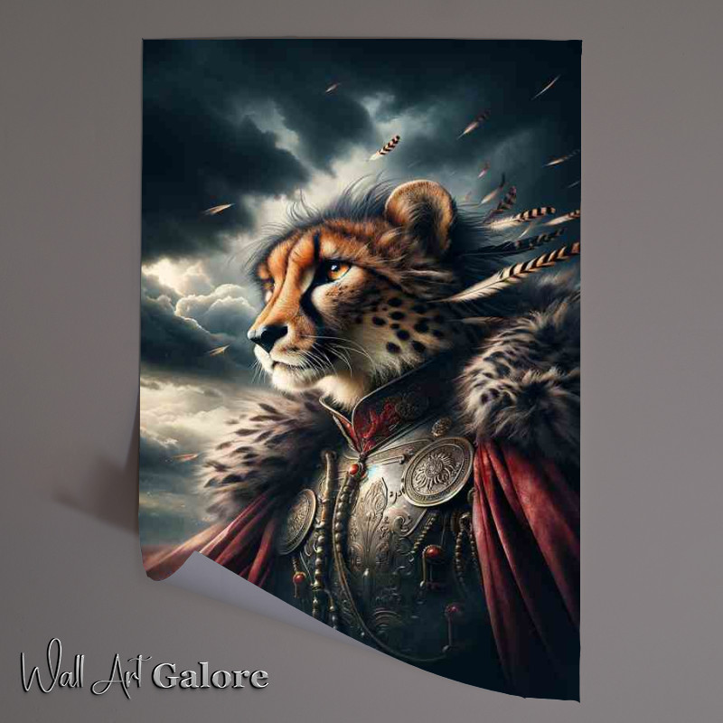 Buy Unframed Poster : (Dramatic Cheetah General in War Regalia -)