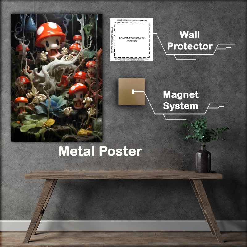 Buy Metal Poster : (Super mario art from beyond)