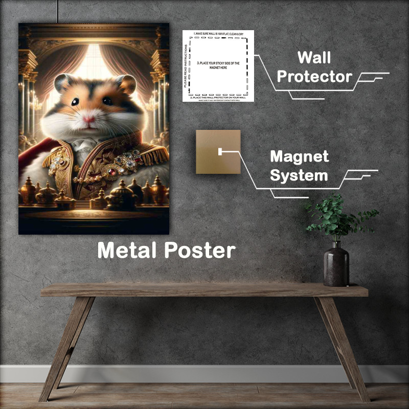Buy Metal Poster : (Imperial Hamster Emperor in Opulent Robes)