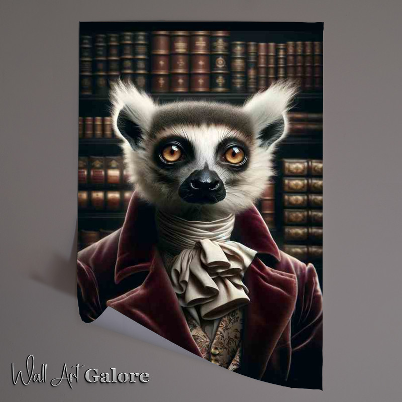 Buy Unframed Poster : (Sophisticated Lemur Lord in Cravat)