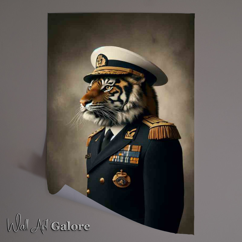 Buy Unframed Poster : (Tiger Admiral in Naval Uniform)