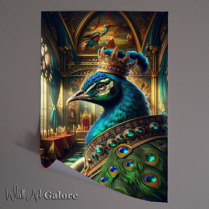 Buy Unframed Poster : (Valiant Peacock Monarch in Royal Mantle)