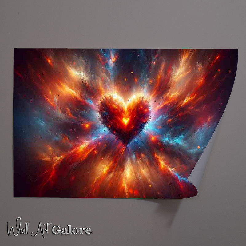 Buy Unframed Poster : (Emotion Abstract Artistic Fiery Display)