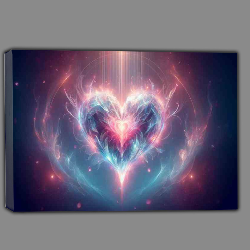 Buy Canvas : (Love Heart Glowing Romance Art)