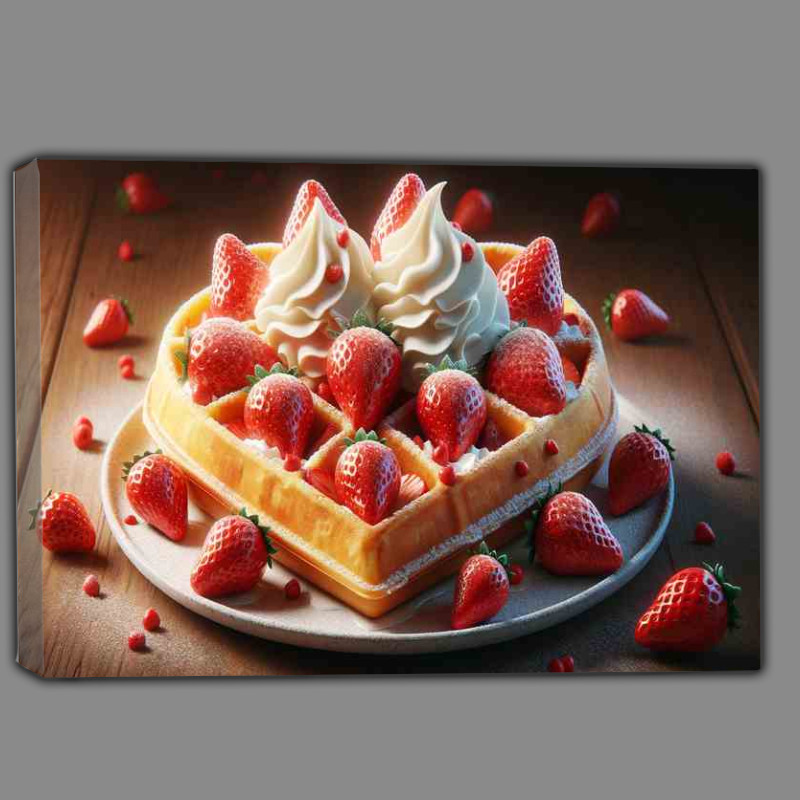 Buy Canvas : (Romance Strawberry Waffle Delight)