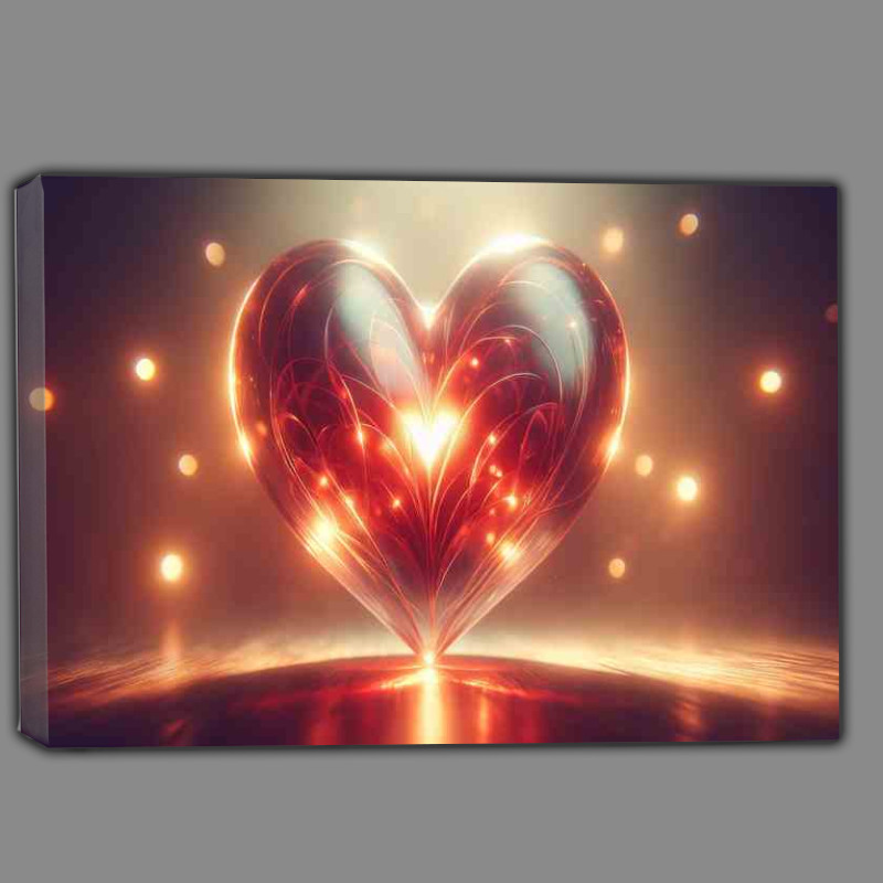 Buy Canvas : (Romantic Ambiance Love Heart Glowing Warmth)