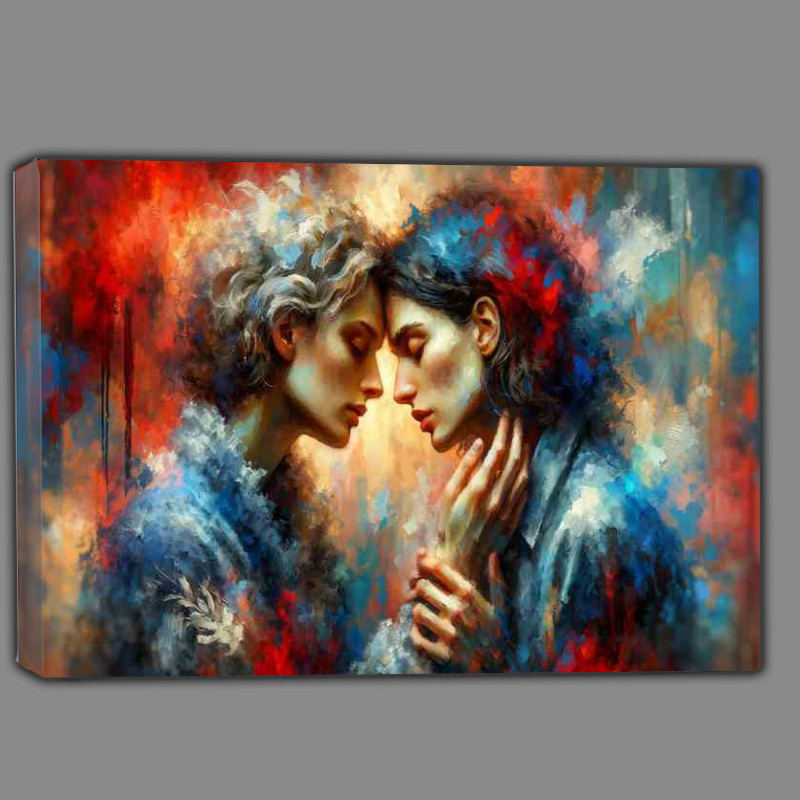 Buy Canvas : (Romantic Female Couple Love)