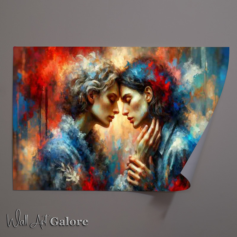 Buy Unframed Poster : (Romantic Female Couple Love)