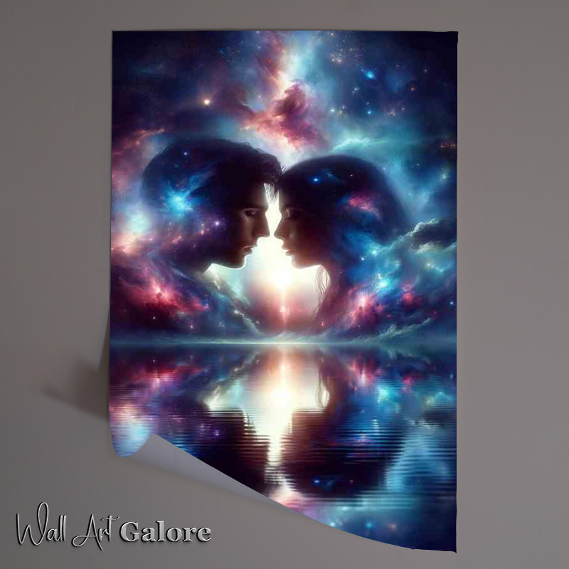 Buy Unframed Poster : (Couple Intimate Cosmic )
