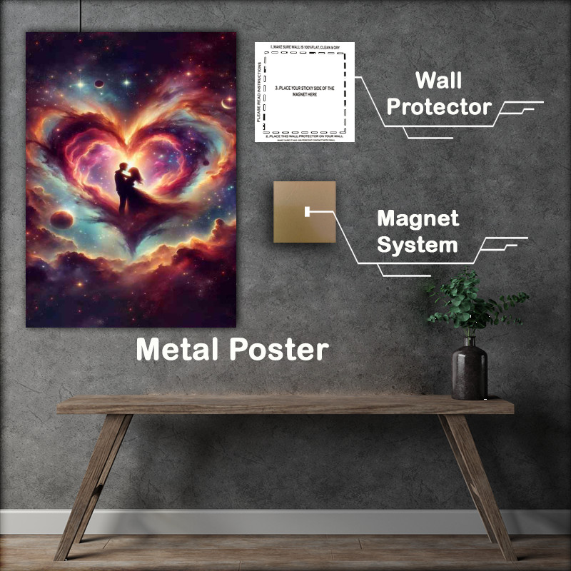 Buy Metal Poster : (Romance Heart Nebula Close Up)