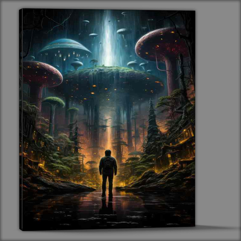 Buy Canvas : (Technicolor Tundras Fields in the Far Fantasy Frontier)