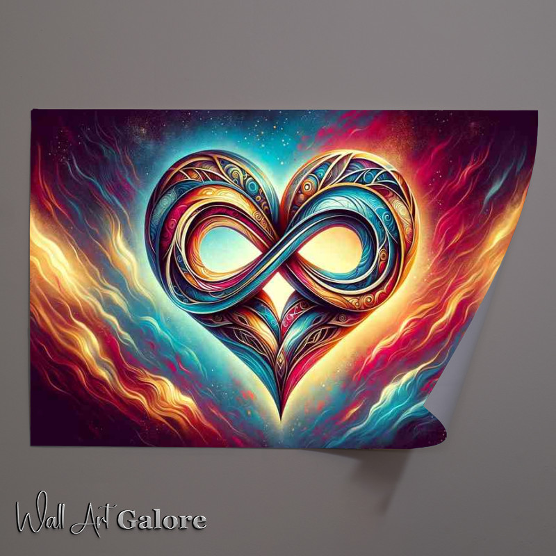 Buy Unframed Poster : (Affection Heart and Infinity Symbol Fusion)