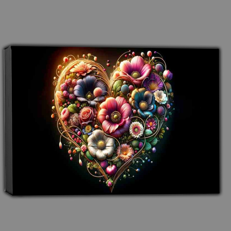 Buy Canvas : (Affection Heart of Blooming Love)