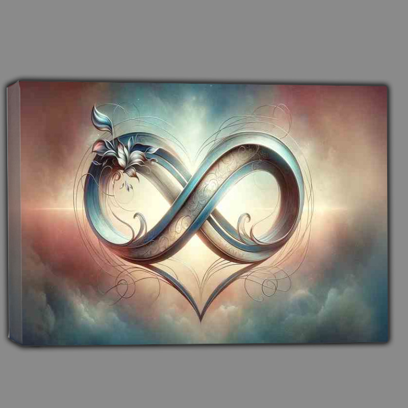 Buy Canvas : (Eternal Embrace Artistic Infinity Heart Symbol Design)