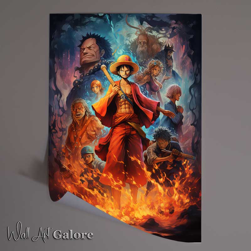 Buy Unframed Poster : (One piece poster featuring characters)