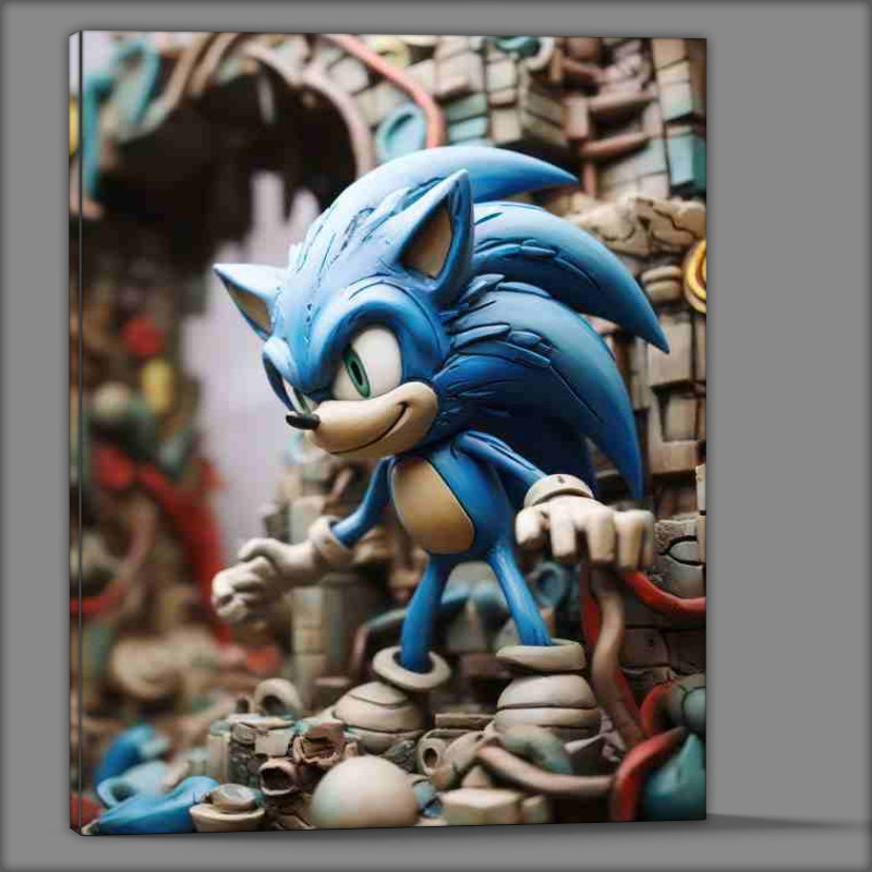 Buy Canvas : (The hedgehog plasticine)