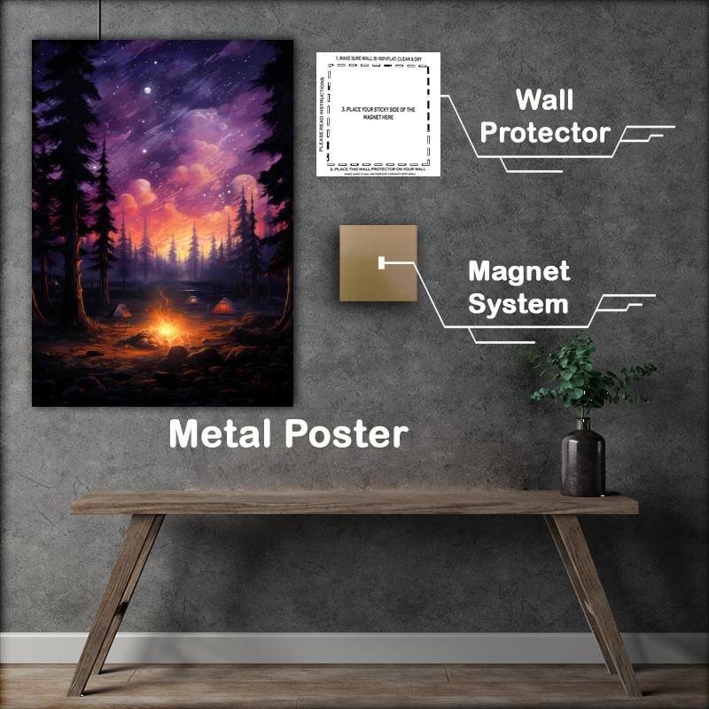 Buy Metal Poster : (Vibrant Valleys of Velvet Visions)