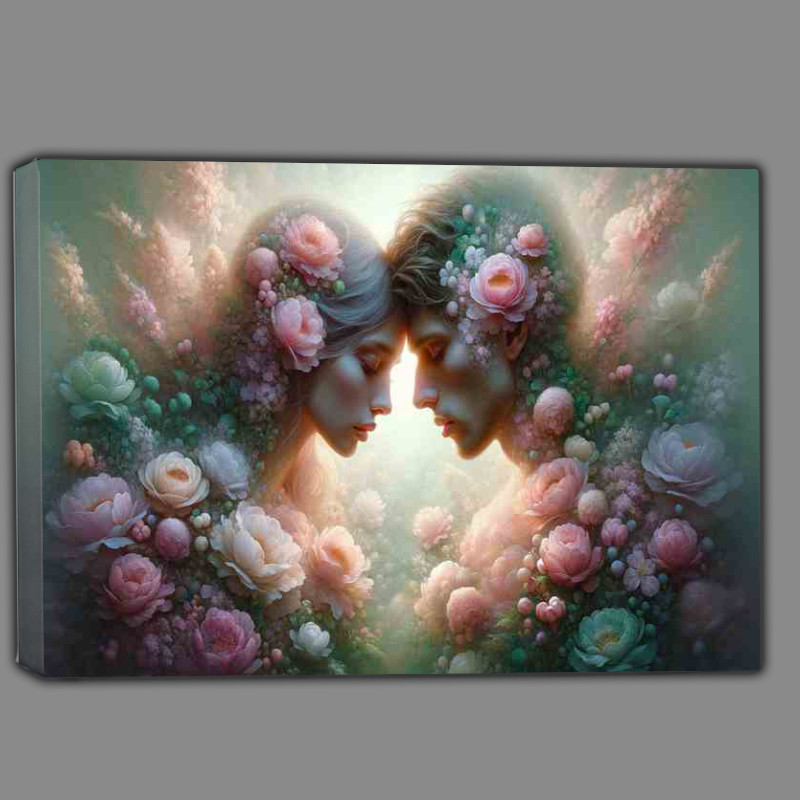 Buy Canvas : (Ethereal Love Floral Embrace in )