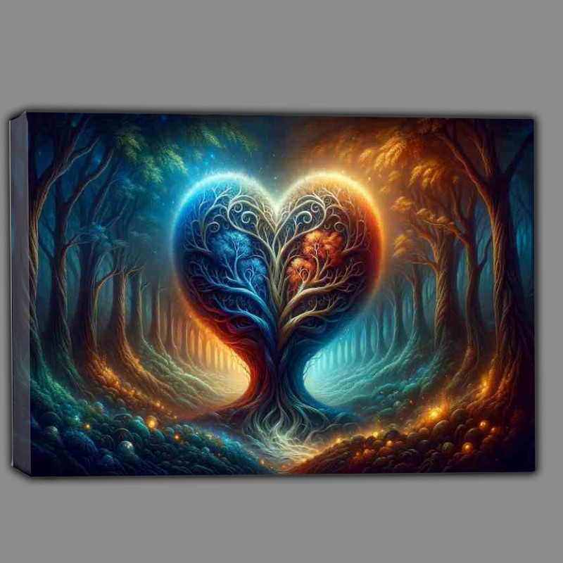 Buy Canvas : (Heart Tree Life Vivid Painting)
