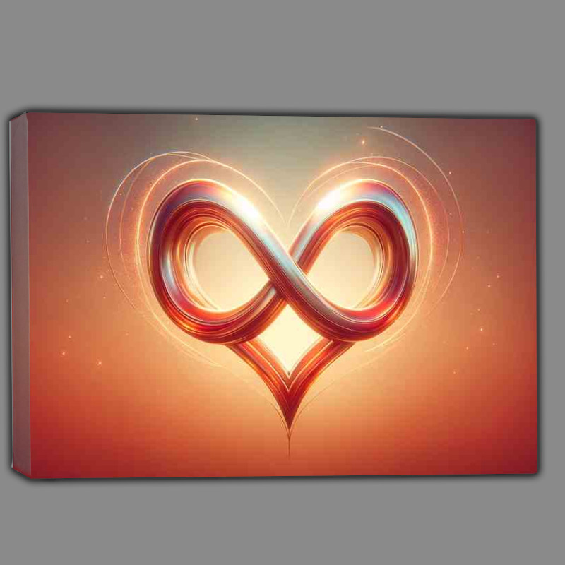 Buy Canvas : (Love Infinity Symbol in Heart Artwork)