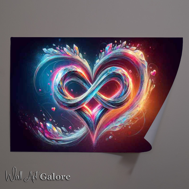 Buy Unframed Poster : (Love Unbound the infinity love symbol)