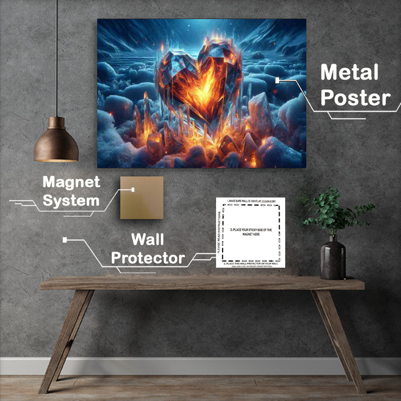 Buy Metal Poster : (Passionate Embrace Warm Heart Crystal Ice)
