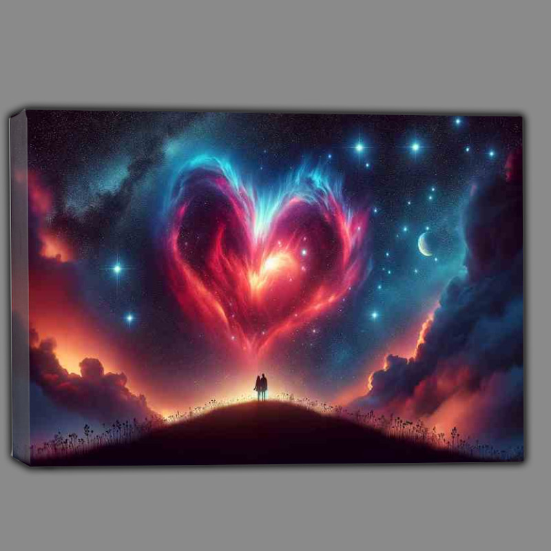 Buy Canvas : (Starlit Heart Nebula Sky beautifully illuminated)