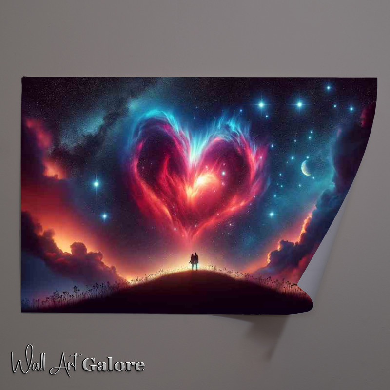 Buy Unframed Poster : (Starlit Heart Nebula Sky beautifully illuminated)