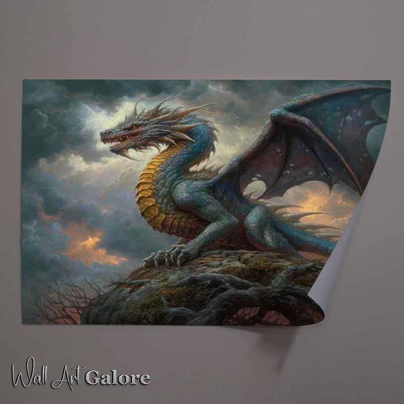 Buy Unframed Poster : (The Radiant Wings of the Serpentine Wonder)