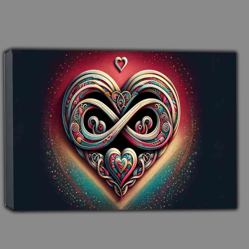 Buy Canvas : (Unending Affection Heart and Infinity Symbol Fusion)