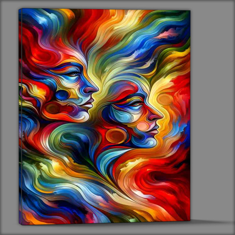 Buy Canvas : (Abstract Faces Artistic Expression )