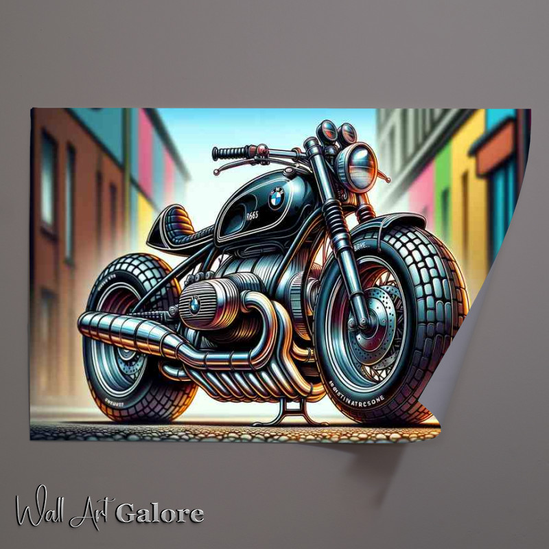 Buy Unframed Poster : (BMW R69S Motorcycle Art)