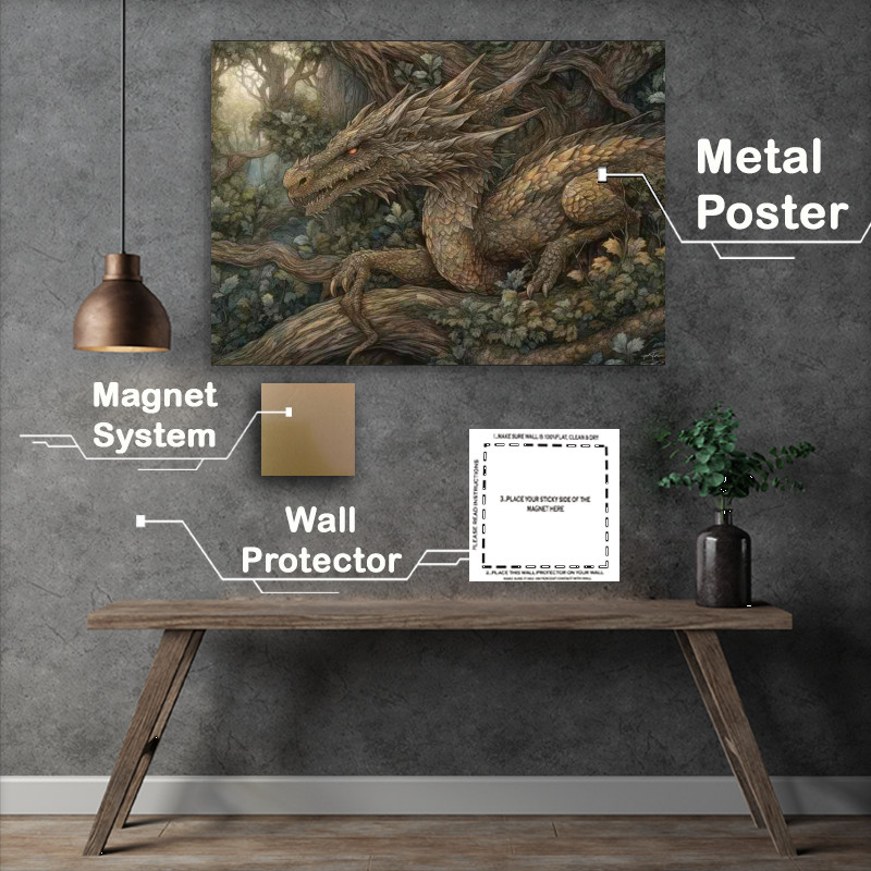 Buy Metal Poster : (Within the Realm of the Ethereal Wyrm)