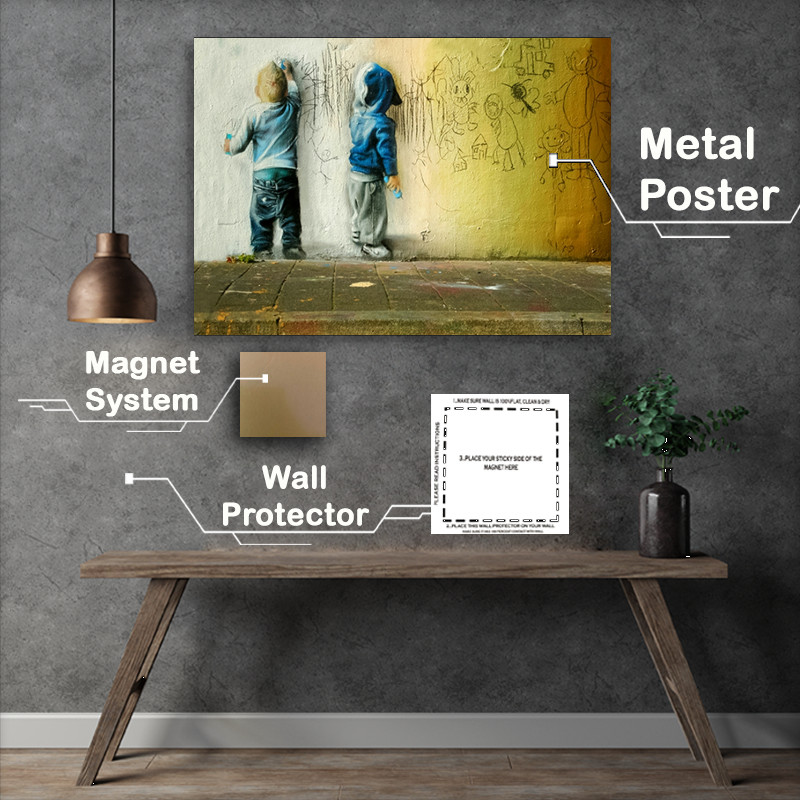 Buy Metal Poster : (Depicting Children)