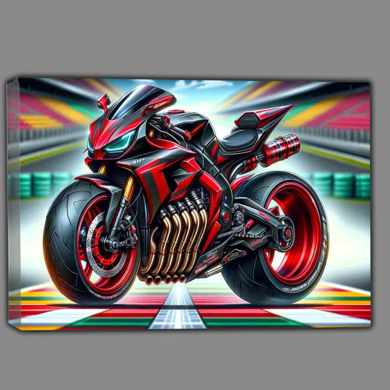 Buy Canvas : (Cool Cartoon Honda SP1 SP2 Motorcycle Art)