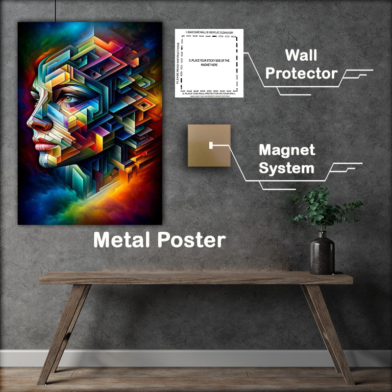 Buy Metal Poster : (Dream Abstract Female An ultra realistic style)