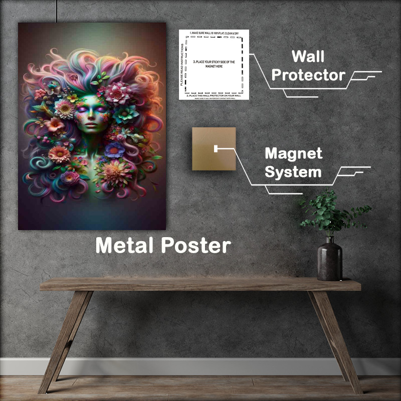 Buy Metal Poster : (Elegance Floral Fantasy Art)