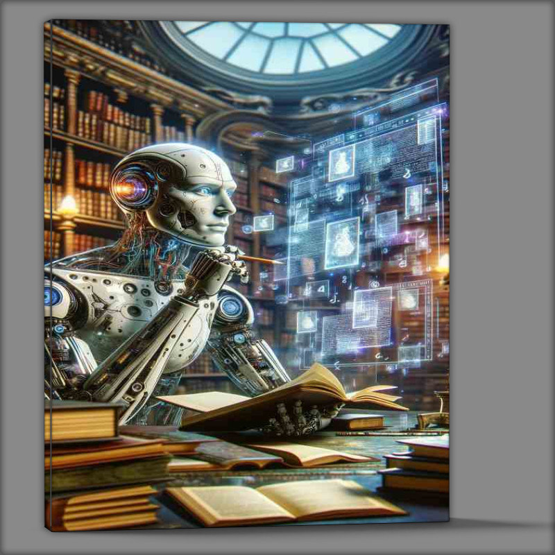 Buy Canvas : (Enigmatic Android Poet A Visionary's Tale)