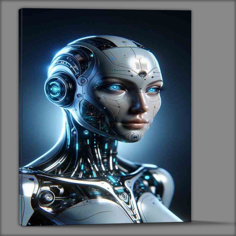 Buy Canvas : (Futuristic Cyborg Advanced Humanoid Robot )