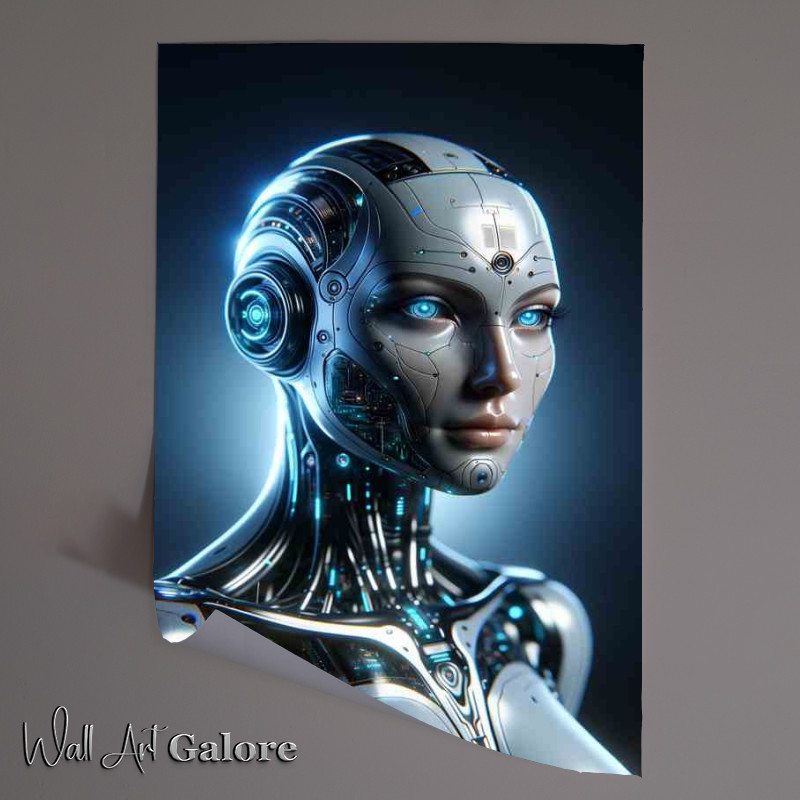 Buy Unframed Poster : (Futuristic Cyborg Advanced Humanoid Robot )
